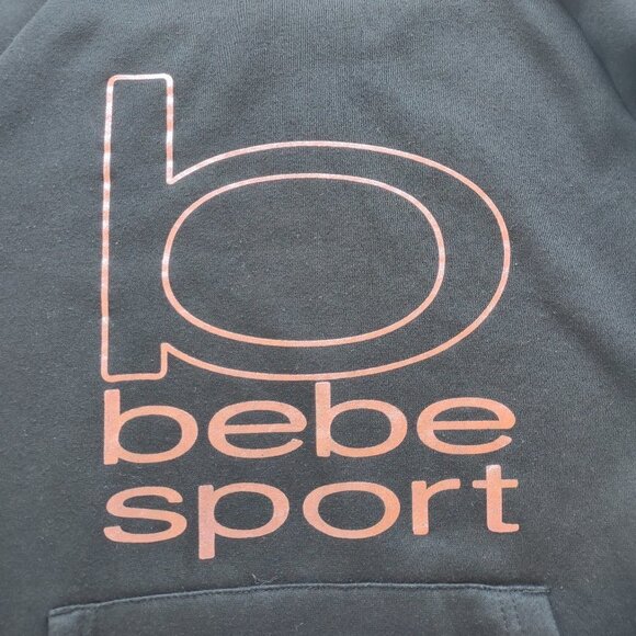 Bebe Sport Hoodie Pullover Sweatshirt  Sz Small Gorpcore Athleisure Comfy - Picture 5 of 8